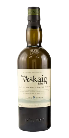 Schottischer Whisky Port Askaig Islay, 8 Jahre, rauchiger Single Malt, amerikanische Eiche, süß-salziges Finish.