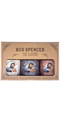 Schottischer Whisky Mini Box von St. Kilian - Bud Spencer, drei Sorten in einer Geschenkverpackung, edel und einzigartig.