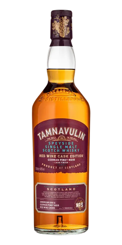 Schottischer Whisky Tamnavulin, Speyside Single Malt, German Pinot Noir Cask, 700ml, Produkt aus Schottland.