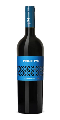 Posizione Primitivo, Rotwein aus Apulien, intensiv fruchtig mit 13,5 % Vol. und tiefdunklem Rubinrot.