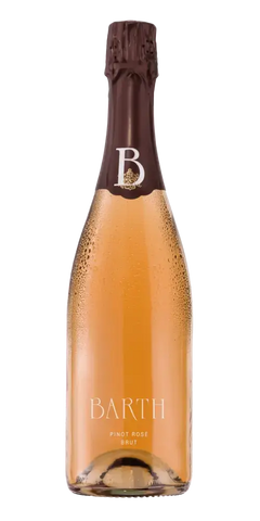 VDP.Sektgut Barth, Pinot Rosé Brut aus dem Rheingau, beerenfrisch mit feinen Perlen und 12 % Vol.