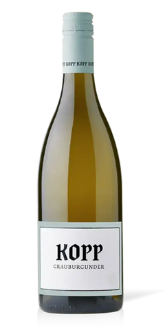 Kopp, Grauburgunder aus Deutschland mit Noten von Birne und Honigmelone.