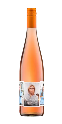 Schwiegermonster Rosé, fruchtiger Roséwein aus Nahe mit Aromen von Waldbeeren und Kirsche, ideal für entspannte Abende.