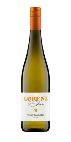 Lorenz & Söhne Grauer Burgunder, trockener Weißwein mit fruchtigen Noten und moderater Säure aus Deutschland.