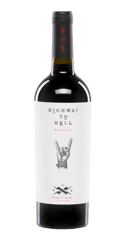 Highway to Hell, Rotwein aus Valencia, Rebsorte Monastrell mit intensiven Fruchtaromen.