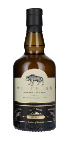 Schottischer Whisky Wolfburn Morven, leicht getorft, Single Malt aus Schottland, glatter Genuss mit floralen Noten.