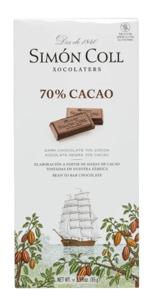 Simón Coll - Chocolate 70 % Cacao
