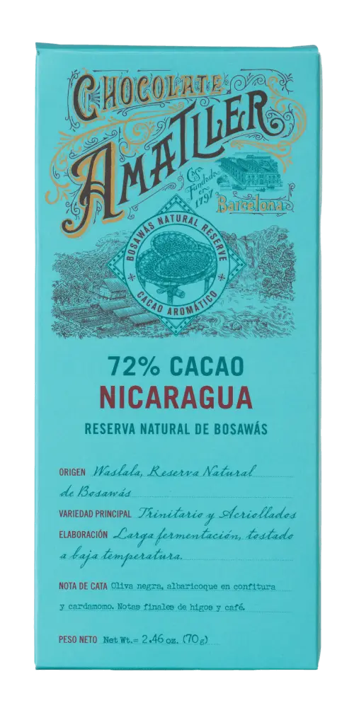 Simón Coll - Chocolate Amatller 72 % Cacao Nicaragua