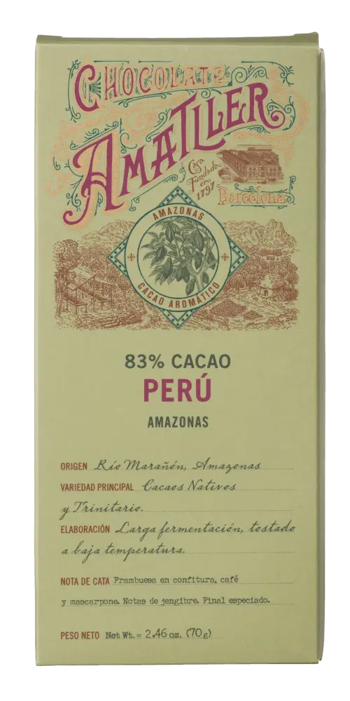 Simón Coll - Chocolate Amatller 83 % Cacao Perú