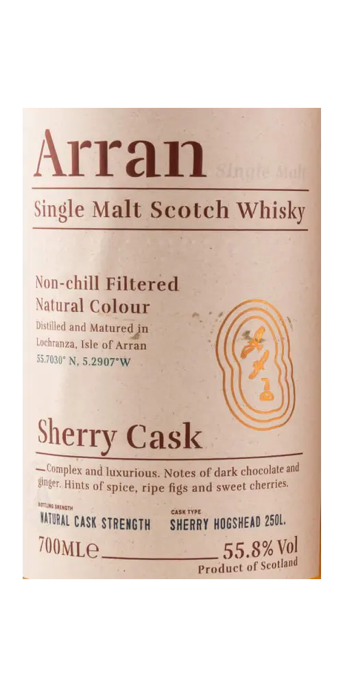 Arran Sherry Cask - the Bodega (Tube)
