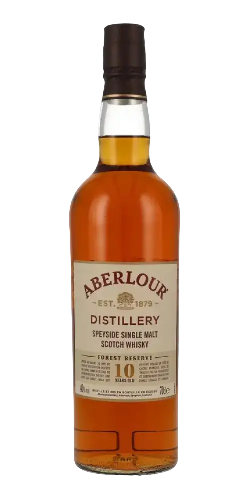 Schottischer Whisky Aberlour 10 Jahre Forest Reserve in der Flasche aus der Speyside-Region, fruchtig und würzig.
