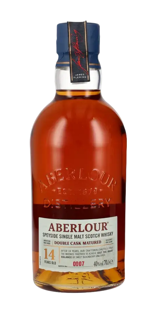Schottischer Whisky Aberlour 14 Jahre Double Cask Matured, Speyside Single Malt, elegant und aromatisch.