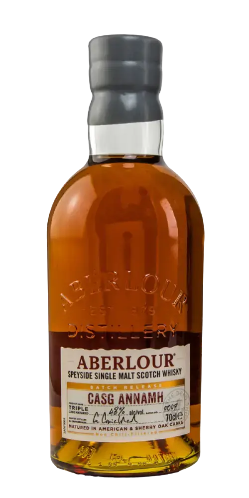 Schottischer Whisky Aberlour Casg Annamh Batch 0008, Speyside Single Malt, in Sherry-Fässern gereift, 70cl Flasche.