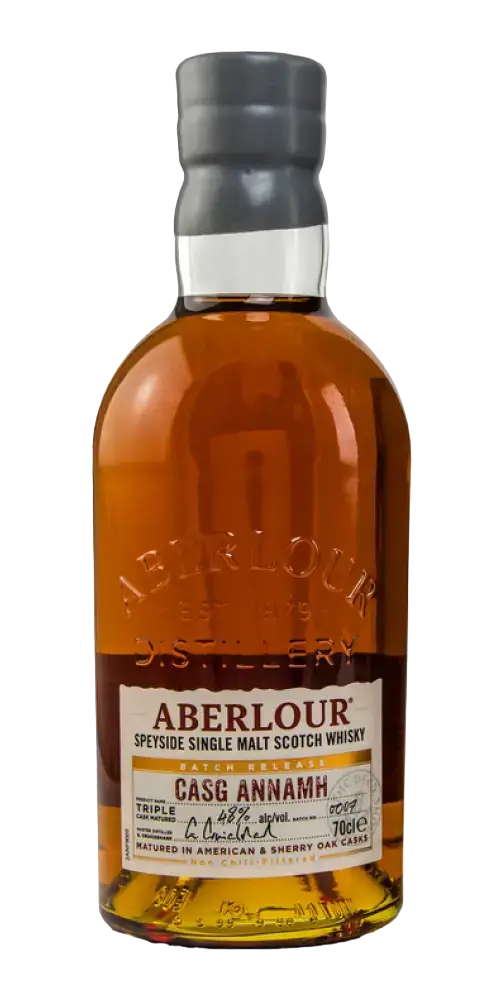 Schottischer Whisky Aberlour Casg Annamh Batch 0007, Speyside, gereift in amerikanischen und Sherry-Fässern.