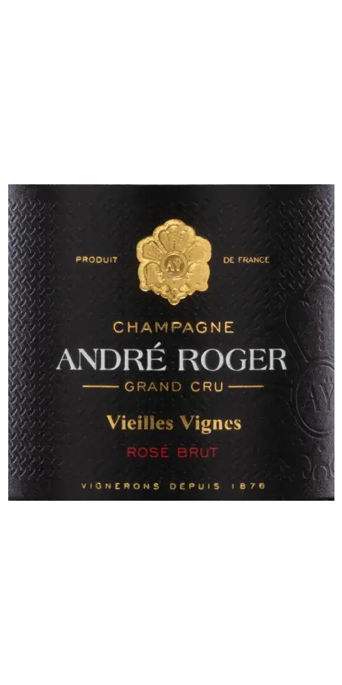 André Roger - Champagne Vieilles Vignes Rosé Grand Cru Brut, feiner Schaumwein aus Frankreich mit fruchtigen Aromen.