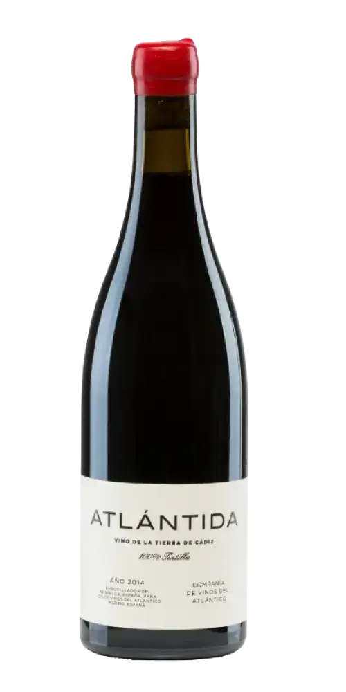 Atlántida, Tinto aus der Region Atlantico, vereint Aromen von dunklen Beeren und 13,5 % Vol. Alkohol.