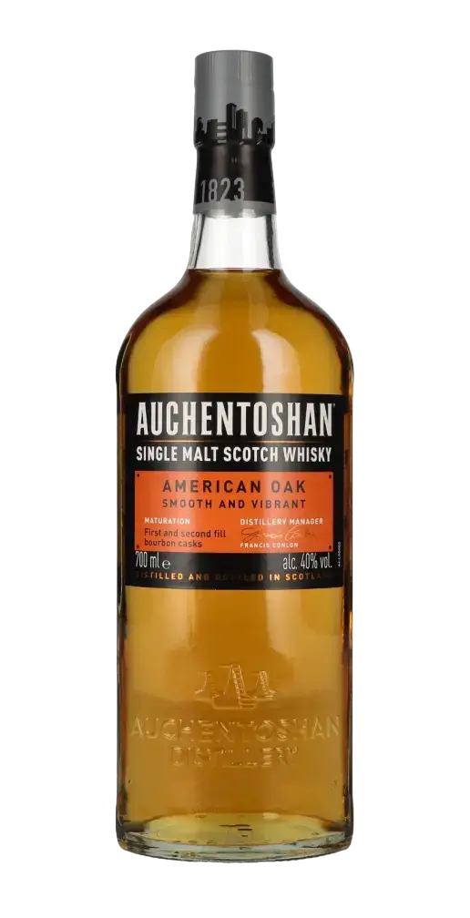 Schottischer Whisky Auchentoshan American Oak, klassischer Lowland Single Malt in 700 ml Flasche.