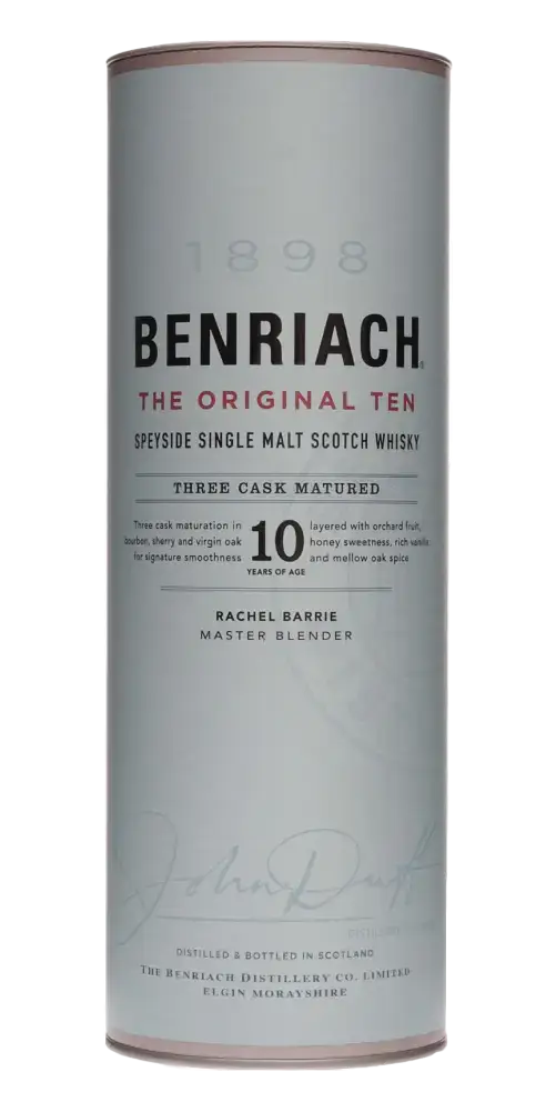 Schottischer Whisky Benriach The Original Ten, 10 Jahre, dreifach gereift, in eleganter Verpackung, Speyside.