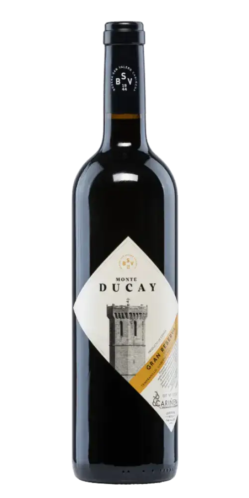 Monte Ducay Gran Reserva, spanischer Rotwein mit würzigen Aromen und 14,5 % Vol. aus Bodegas San Valero.