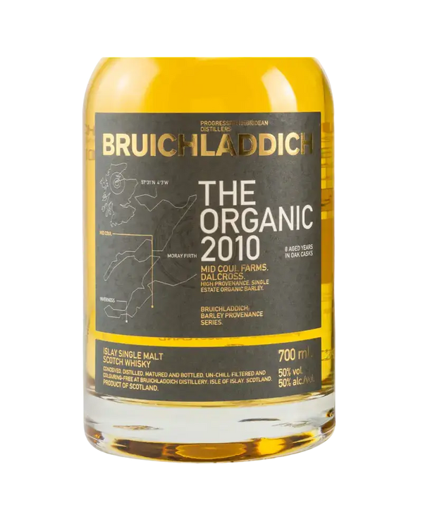 Schottischer Whisky Bruichladdich The Organic 2010, Islay Single Malt, 8 Jahre, Bio Gerste, 700ml.