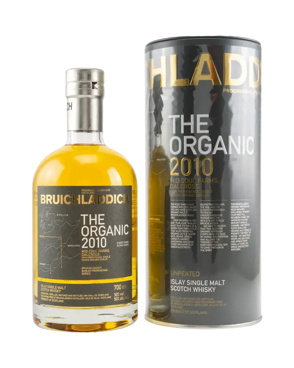 Schottischer Whisky Bruichladdich The Organic 2010, Islay Single Malt, 700ml, Bio Gerste, Ex-Bourbon Fässer.