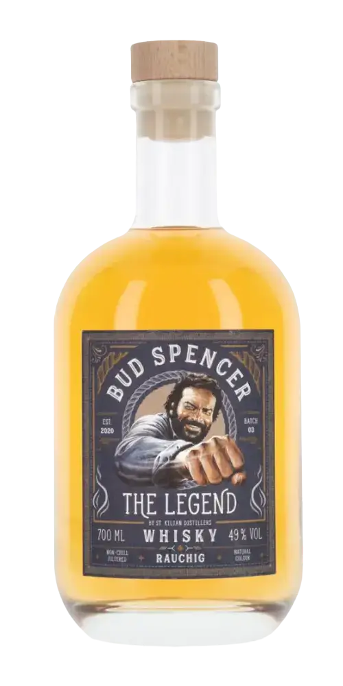 Schottischer Whisky Bud Spencer The Legend, 700 ml, 49% Vol, rauchig, in edler Flasche, TIME 2 TASTE.