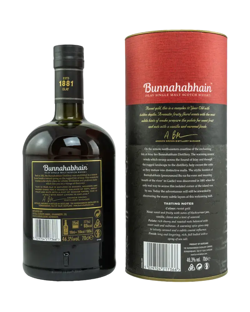 Bunnahabhain 12 Jahre (Tube)