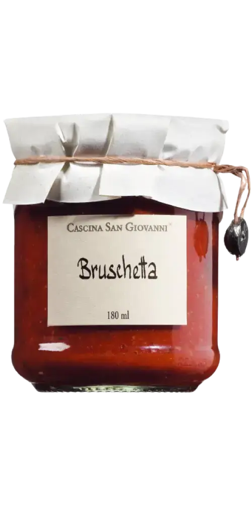 Authentischer Bruschetta Tomatenaufstrich 180ml von Cascina San Giovanni – mediterrane Feinkost im Glas