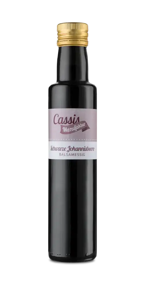 Cassismanufaktur Balsamessig Schwarze Johannisbeere 250ml Feinkost ohne Farb- und Konservierungsstoffe