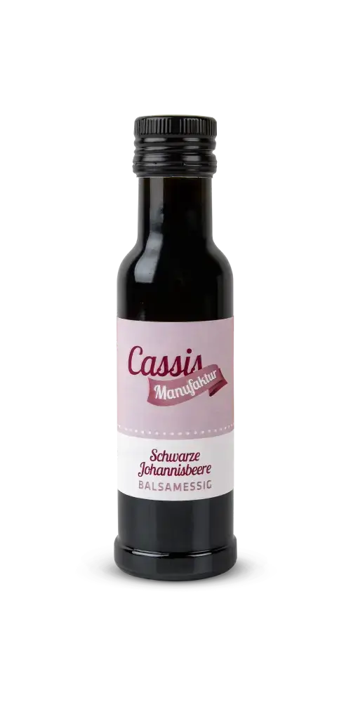Cassismanufaktur Balsamessig schwarze Johannisbeere 100ml Feinkost ohne Farb- und Konservierungsstoffe