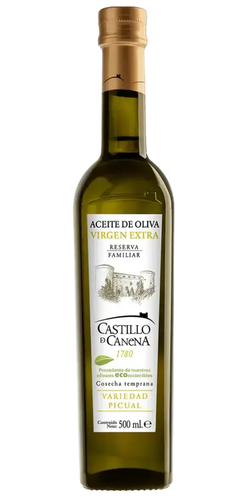 Olivenöl Castillo de Canena nativ extra 500ml, Reserva Familiar, Sorte Picual, kaltgepresst, spanisches Olivenöl.
