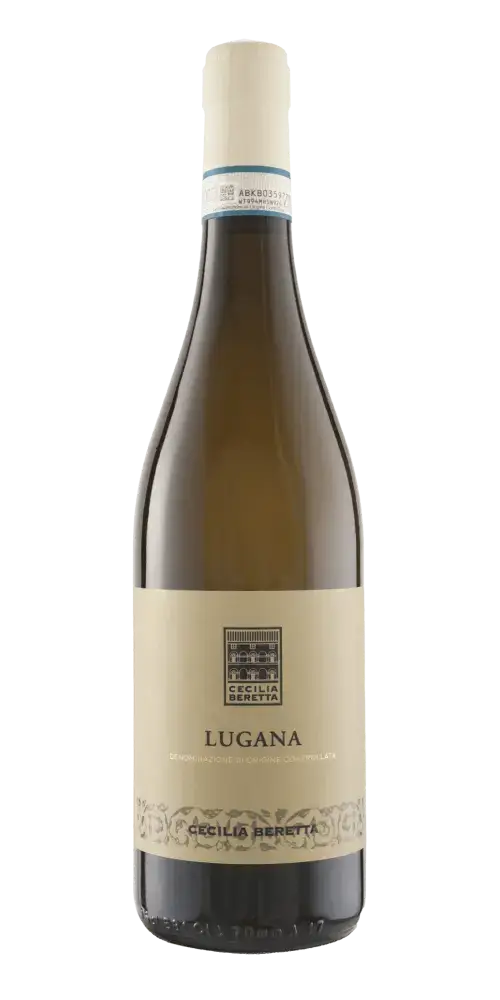 Cecilia Beretta Lugana DOC, eleganter italienischer Weißwein mit Aromen von gelben Steinfrüchten und 13 % Vol.