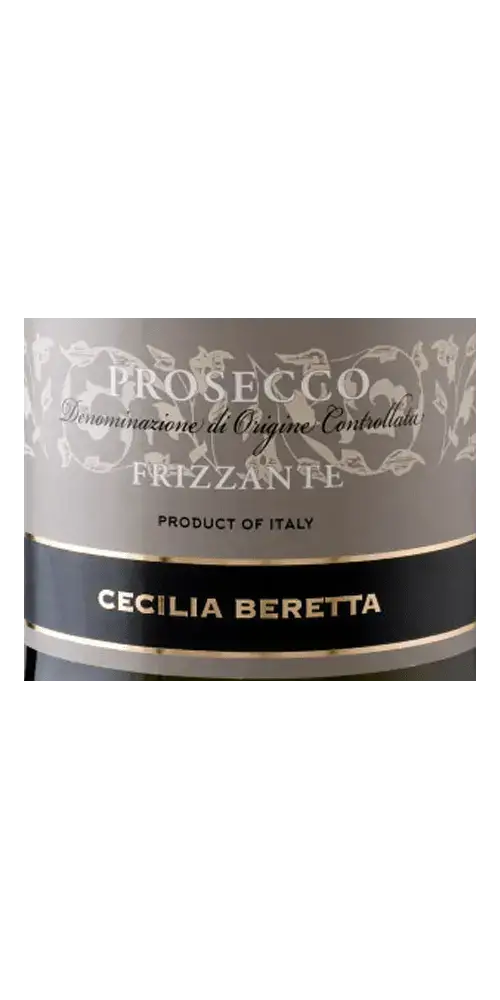 Cecilia Beretta Prosecco Frizzante DOC, italienischer Schaumwein aus 100% Glera mit fruchtig-frischem Aroma.