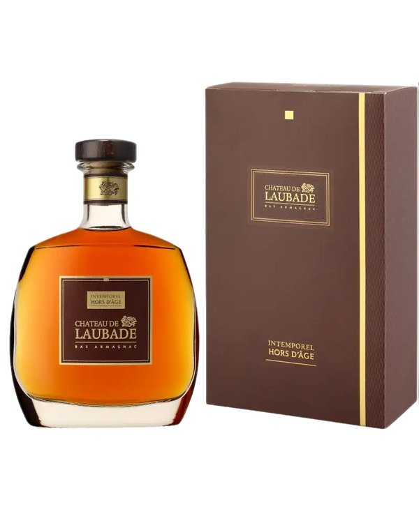 Armagnac Chateau de Laubade Intemporel Hors d‘Âge Aramis 12-20 Jahre, Gascogne, hochwertiger Blend.