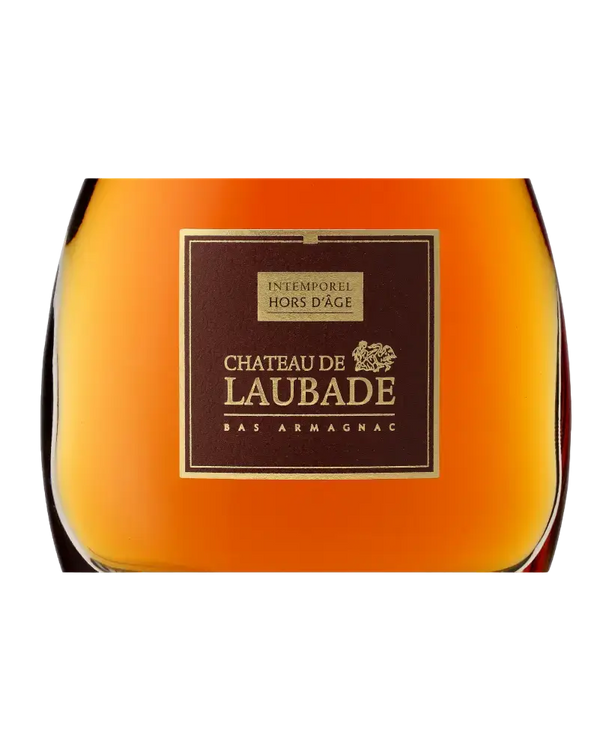 Armagnac Chateau de Laubade Intemporel Hors d‘Âge, 12-20 Jahre, aus Gascogne, hochwertiger Blend.