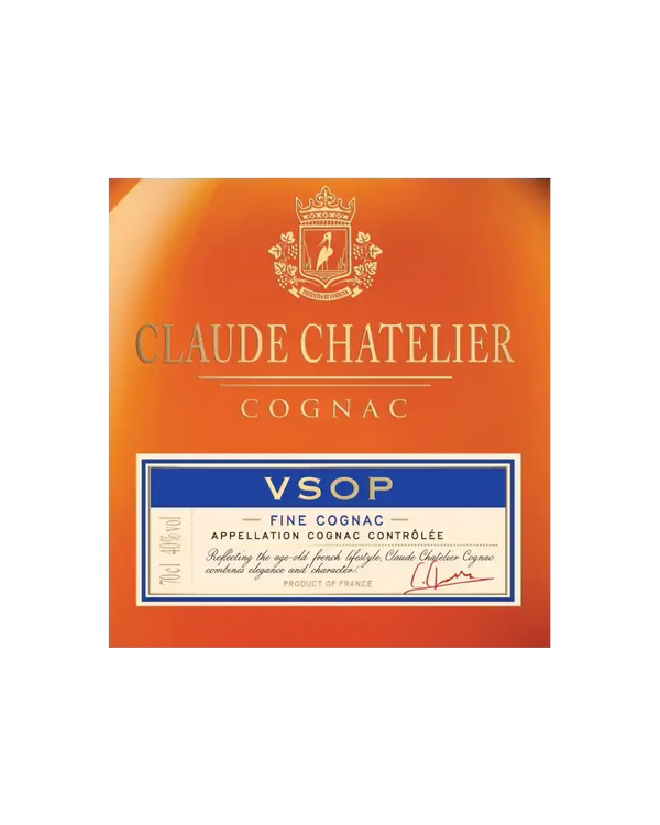 Cognac VSOP Claude Chatelier aus Frankreich, aromatisch mit Gewürzen, Honig und Zitrusnoten.