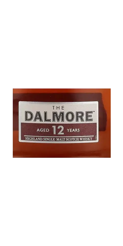 Schottischer Whisky Dalmore 12 Jahre, Highland Single Malt Scotch Whisky mit komplexen Aromen.