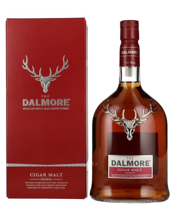 Schottischer Whisky Dalmore Cigar Malt Reserve in edler Verpackung, für Liebhaber von hochwertigen Single Malts.