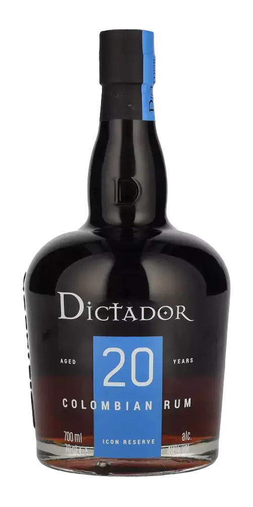 Dictador 20 Jahre Colombian Rum, Icon Reserve, 700ml Flasche, gereift in Eichenfässern, Zeit für Genuss