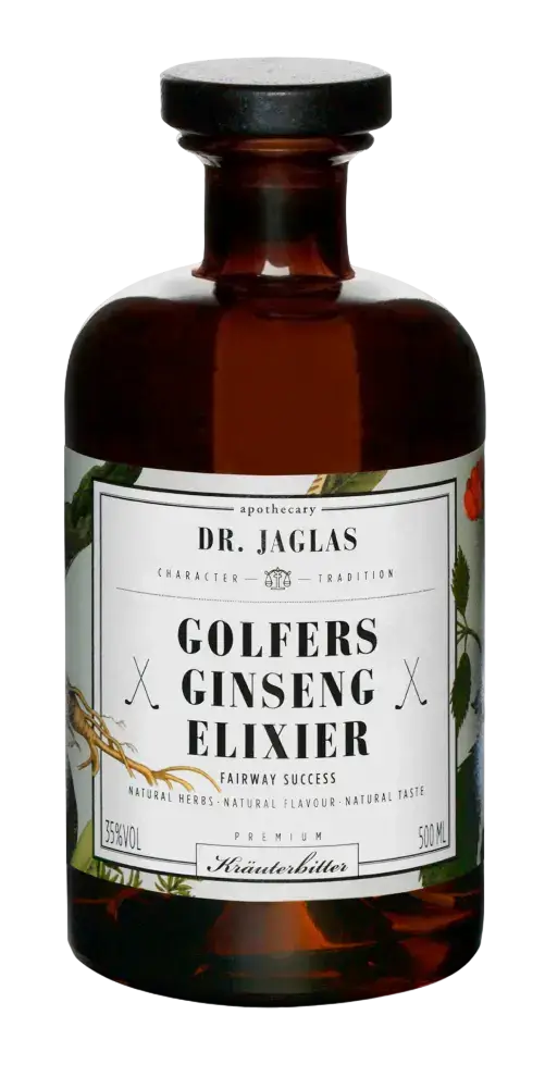 Ginseng-Elixier von Dr. Jaglas, 500 ml, natürliche Kräuterkomposition, bittersüßer Digestif, Klosterapotheken-Rezeptur.