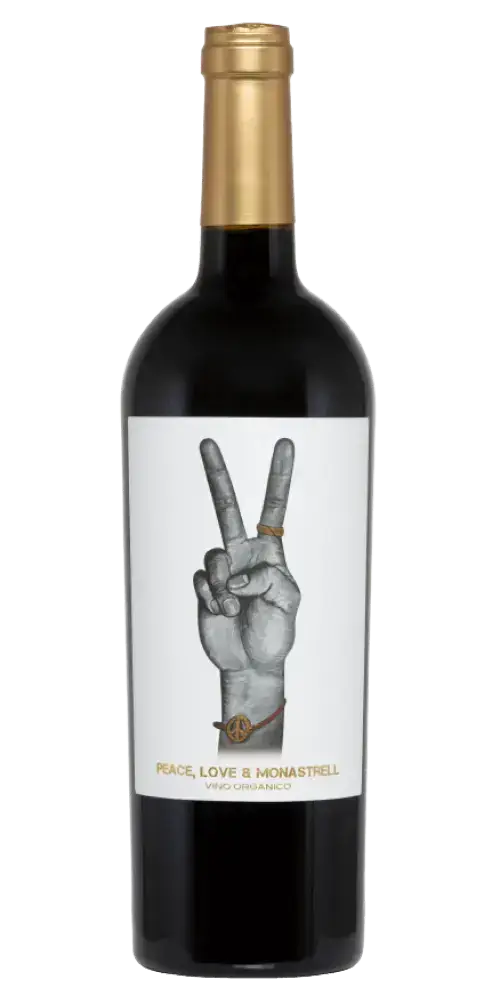 Ego Bodegas Peace, Love & Monastrell, spanischer Rotwein aus Jumilla, vollmundig mit dunklen Beeren und floralen Noten.