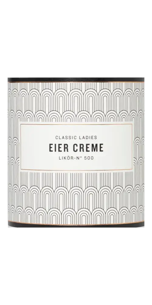 Eierlikör Classic Ladies - cremiger Genuss mit feiner Vanille und Bio-Eiern, ideal für Cocktails und Desserts.