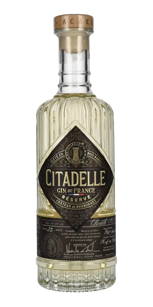 Gin Citadelle Réserve aus Frankreich - hochwertige Spirituose mit 21 Kräutern, dreifach destilliert.