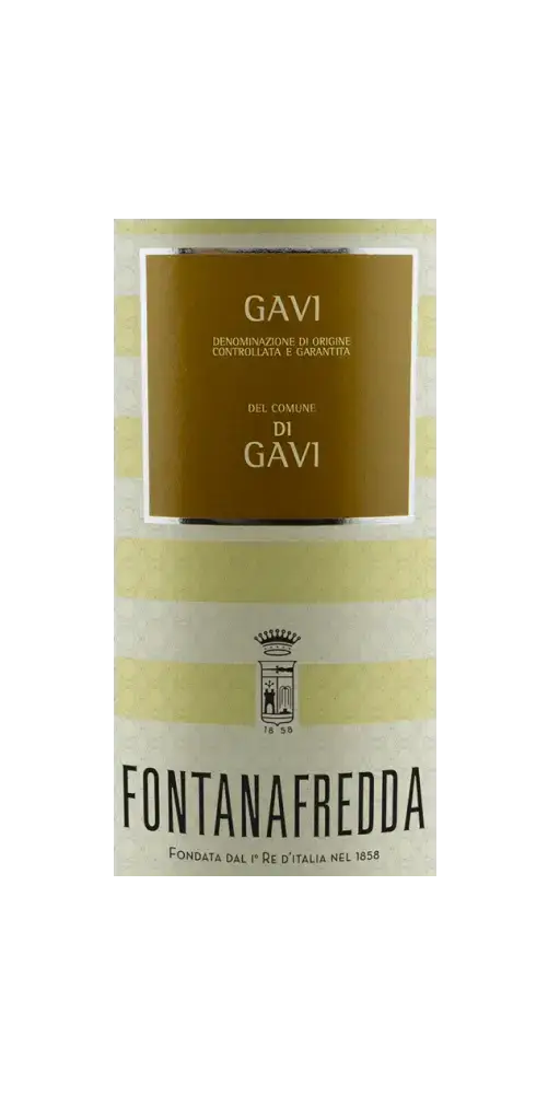 Fontanafredda, Gavi di Gavi DOCG, Weißwein aus Italien, fruchtig mit Noten der Cortese.