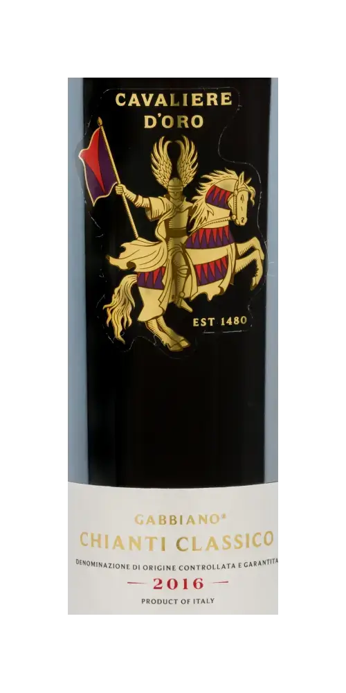 Chianti Classico von Gabbiano, toskanischer Rotwein aus 2016 mit fruchtigen Noten und samtigen Tanninen.