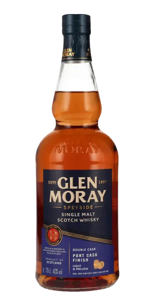 Schottischer Whisky Glen Moray Port Cask Finish, Speyside Single Malt, 0,7l, 42% vol.