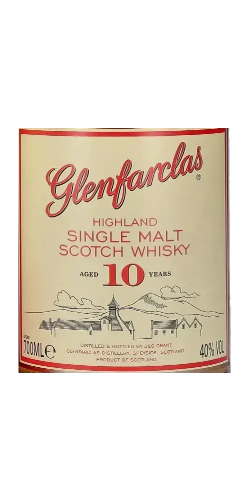 Schottischer Whisky Glenfarclas 10 Jahre, Highland Single Malt, 700ml, traditionell gereift in Sherryfässern.