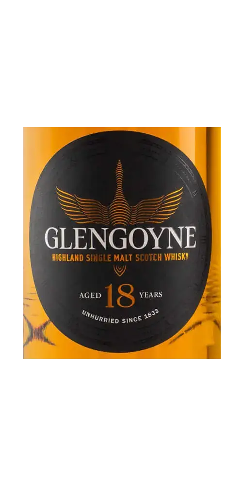 Schottischer Whisky Glengoyne 18 Jahre, Highland Single Malt, ungerührt seit 1833, intensive Aromen.