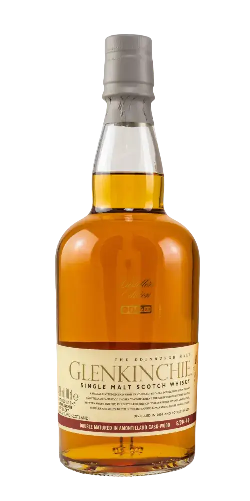 Schottischer Whisky Glenkinchie Distillers Edition 2021, Single Malt aus Schottland, gereift in Amontillado-Fässern.