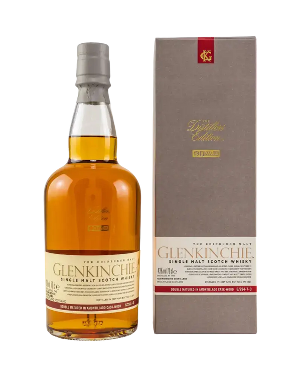 Schottischer Whisky Glenkinchie Distillers Edition 2021 im Karton, Single Malt aus den Lowlands, in limitierter Auflage.